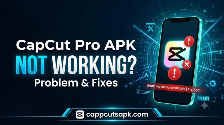 CapCut Pro APK Not Working